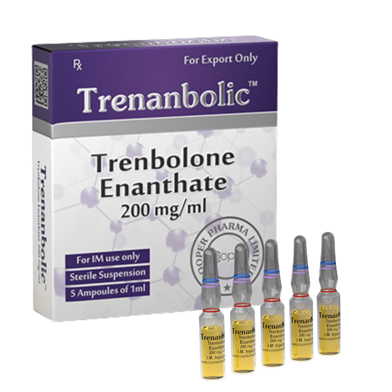 Trenanbolic Trenbolone Enanthate 200mg/ml – 5 Ampolas – Anabolizantes