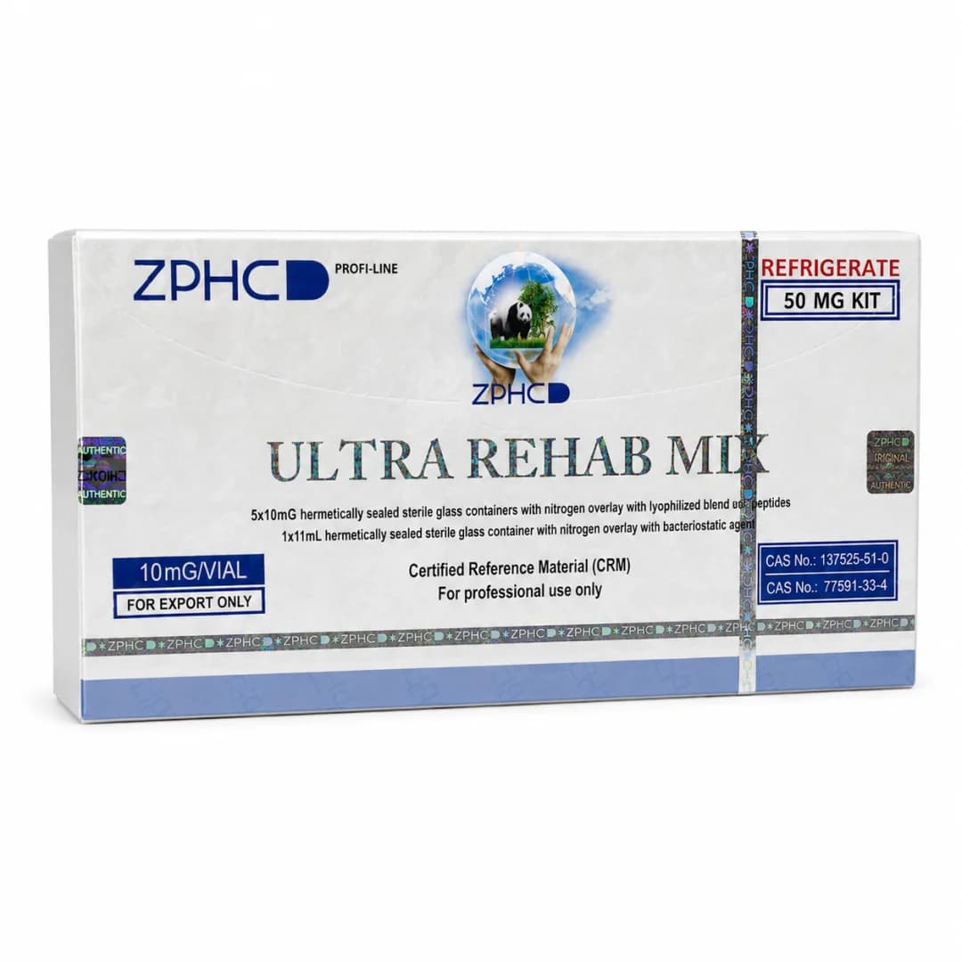 ZPHC Ultra Rehab Mix 50mg — 5 ampolas – Peptídeos